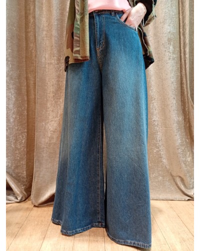 PANTALONE JEANS PALAZZO WHITNEY