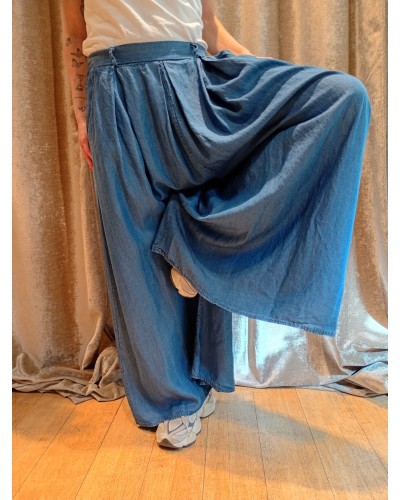 PANTALONE JEANS PALAZZO CHAMBRY