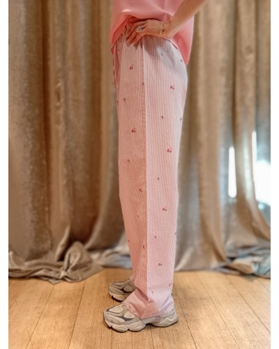 PANTALONE RIGHE PIGIAMA PAPILLON