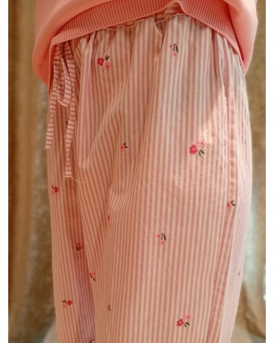 PANTALONE RIGHE PIGIAMA PAPILLON