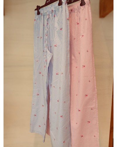 PANTALONE RIGHE PIGIAMA PAPILLON