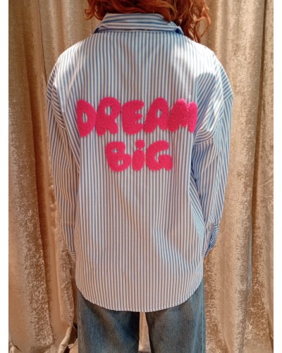 CAMICIA CON SCRITTA RIGHE PALMA