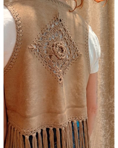 GILET ECOCAMOSCIO CON FRANGE KIT
